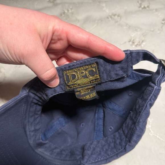 Vintage Y2K American Flag Patch Hat – Distressed Navy Baseball Cap (DPC Brand) - Picture 4 of 8